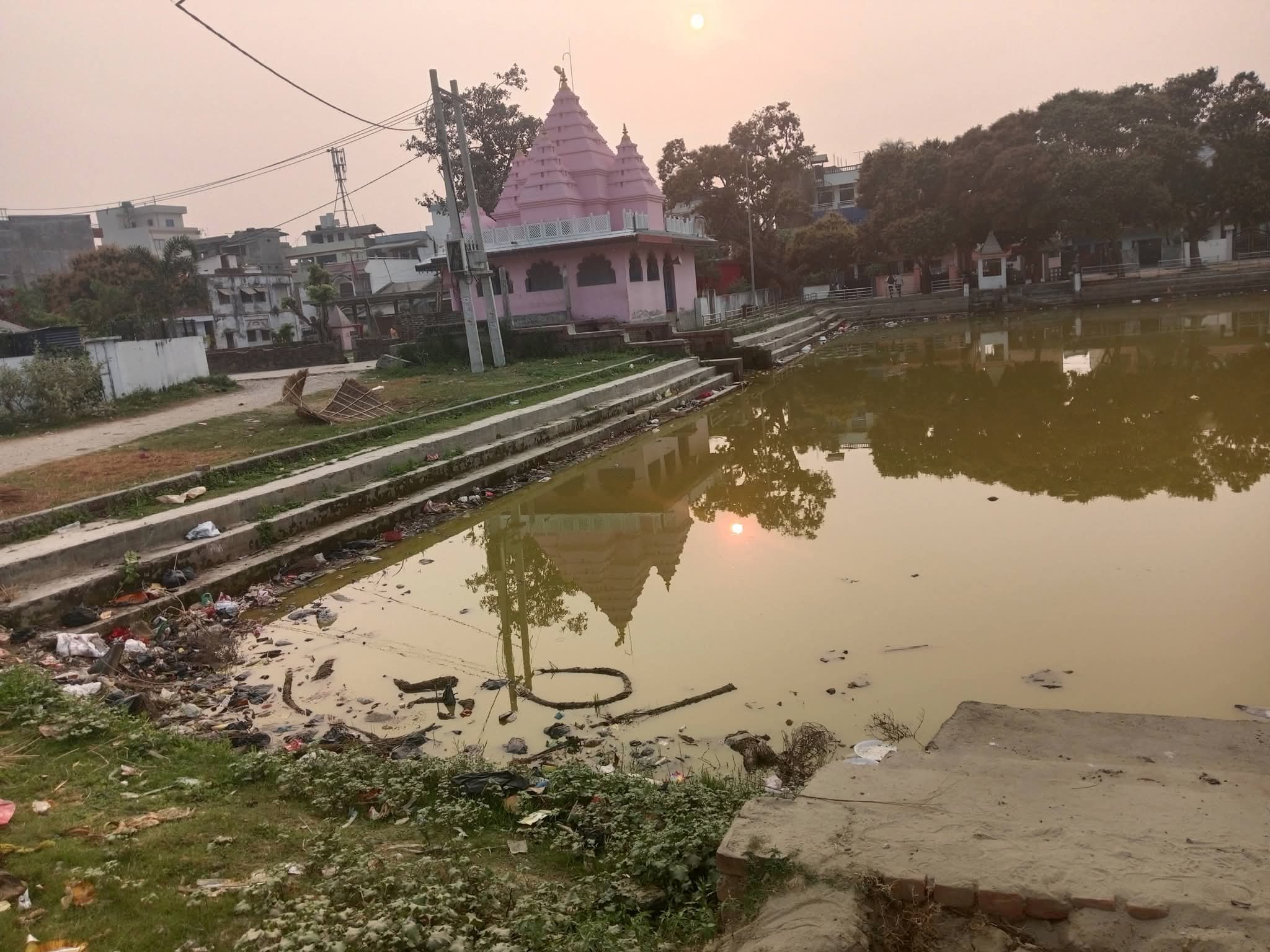 राजविराजको मुटुमा रहेको कल्टुदास पोखरी  सरसफाइमा स्थानीय सरकार उदासीन